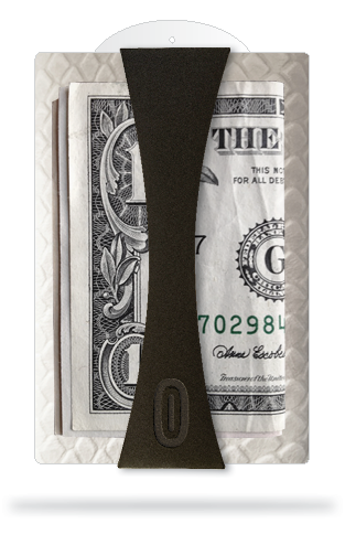 white diamond - slim wallet - zerOz
